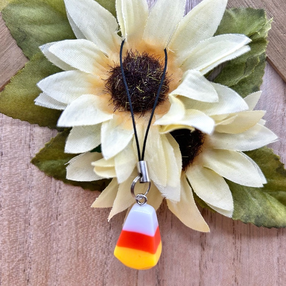 Candy Corn Phone Charm